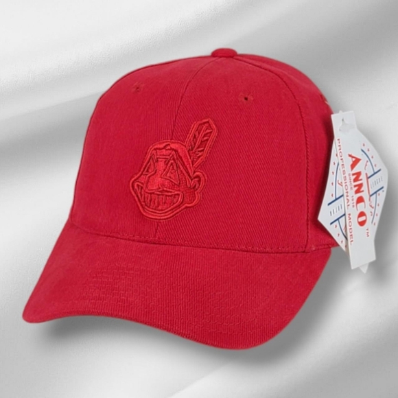 New Mens Vintage Cleveland Indians Snapback Cap Hat - Picture 1 of 5